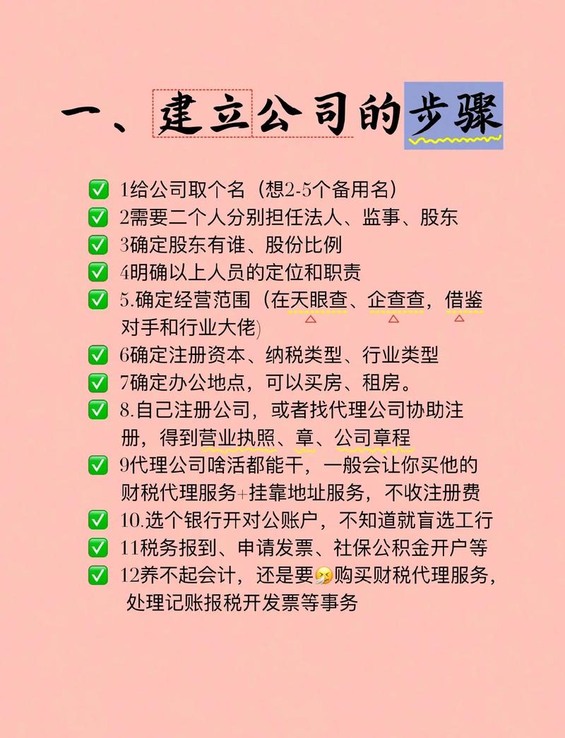 怎么成立一个公司？从注册到运营的全流程指南