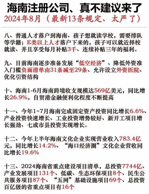海南开公司12大政策解析：从注册到税收的全方位指南