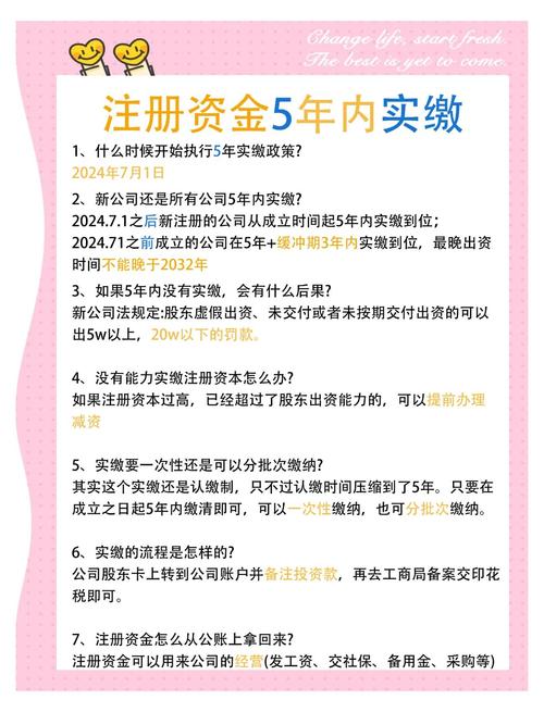 注册资金实缴政策最新调整：企业必知的合规要点与操作指南